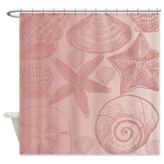  Pink shells Shower Curtain  Use code FREECART at Checkout