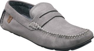 Mens Stacy Adams Ruther 24894   Cement Suede Penny Loafers