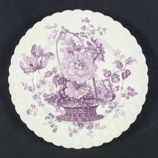 Royal Staffordshire Charlotte Lavender Salad Plate, Fine China Dinnerware   Lave