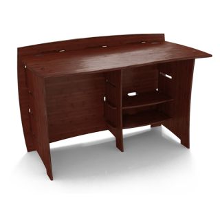 Legare Sustainable Bamboo 48 inch Desk, Espresso (EspressoMaterials Sustainable bambooFinish Kiln dried BambooSpecial features Assembles with no tools in under 3 minutesType of desk StraightNumber of shelves Two (2)Model SDEO 115 Dimensions 48 inch