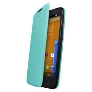 Motorola Flip Shell for Moto G Cell Phone Case   Blue (ASMFLPCVTQ)