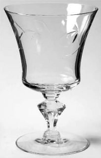 Duncan & Miller Etude (Cut) Water Goblet   Stem #D616, Cut