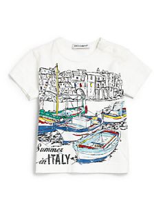 Dolce & Gabbana Toddlers & Little Boys Venice Marina Tee   White