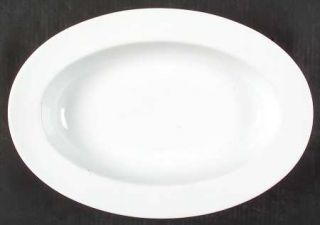  Basic White 13 Oval Vegetable Bowl, Fine China Dinnerware   Home Colle