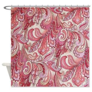  Wine Paisley Pattern Shower Curtain  Use code FREECART at Checkout