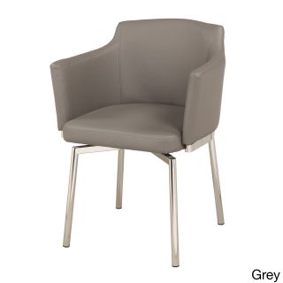 Club Style Modern Swivel Arm Chair (set Of 2)