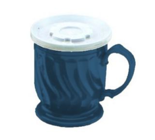 Dinex 8 oz Turnbury Insulated Pedestal Base Cup, Midnight Blue