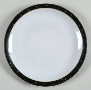 Denby Langley Jet Skyline Dinner Plate, Fine China Dinnerware   Multicolor Block