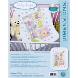 Dimensions Baby Hugs Fairy Quilt Stamped Cross Stitch Kit
