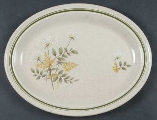 Royal Doulton Will O The Wisp (Double Green Lne) 13 Oval Serving Platter, Fine