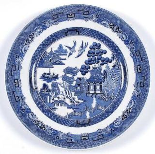 Johnson Brothers Willow Blue (Made In England/Earthenwr) Dinner Plate, Fine Chin