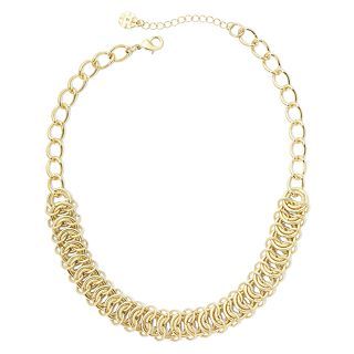 MONET JEWELRY Monet Gold Tone Frontal Collar Necklace, Yellow