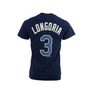 Tampa Bay Rays Evan Longoria Majestic MLB Official Player T Shirt