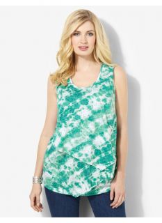 Catherines Plus Size Layering Tank   Womens Size 3X, Thyme Green