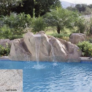Interfab 4400T22 2400 GPH Aspen Pool Side Waterfall, 87 x 36 x 26 Light Granite w/ Pump amp; Plumbing