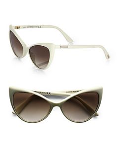 Tom Ford Eyewear Anastacia Cats Eye Sunglasses/White   White