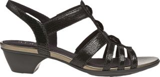 Womens Aravon Susan   Black Leather Sandals