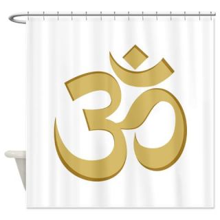  Om, Gold Shower Curtain  Use code FREECART at Checkout