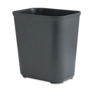 Rubbermaid Fire Resistant 7 gallon Wastebasket (BlackShape Rectangular Dimensions 14.5 inches wide 10.5 inches deep 15.25 inches high  )