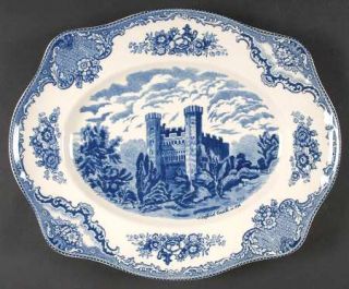 Johnson Brothers Old Britain Castles Blue (England 1883) 15 Oval Serving Platte