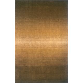 Hand tufted Manhattan Ombre Olive Wool Rug (50 X 80)
