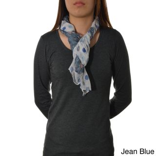 La77 Polka dot And Floral Reversable Scarf