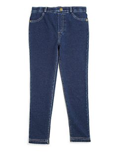 Hartstrings Toddlers & Little Girls French Terry Jeggings   Navy