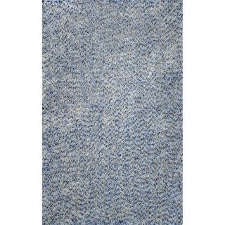 Nuloom Hand tufted Shag Synthetics Blue Rug (7 6 X 9 6)