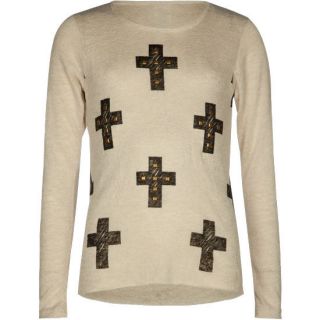 Crosses Girls Tee Oatmeal In Sizes Medium, Large, X Small, Small, X L