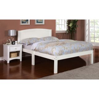 Furniture Of America Joan Wesley Contemporary Full Size Bed (Solid wood, veneersFinish Options Dark walnut, whiteDefined contemporary appeal with clean lines across the boardConvenient access, low profile footboardSturdy with solid wood mattress supportS