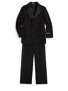 Ralph Lauren Boys Two Piece Fairbanks Tuxedo Suit   Black