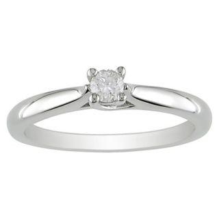 0.15 CT.T.W. Diamond Solitaire Ring in Sterling Silver 8.0
