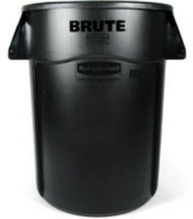 Rubbermaid 44 gal BRUTE Recycling Container   Venting Channels, Black