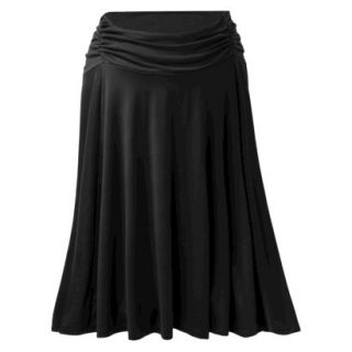 Merona Maternity Fold Over Waist Knit Skirt   Black XL