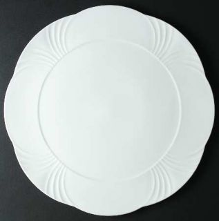 Villeroy & Boch Arco Weiss Cake Plate, Fine China Dinnerware   All White, Emboss