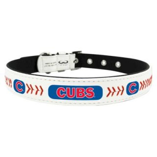 Chicago Cubs Classic Leather Large Baseball Collar