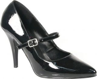 Womens Pleaser Vanity 440   Black Patent Casual Shoes