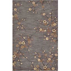 Hand tufted Grey/ Brown Rug (5 X 76)