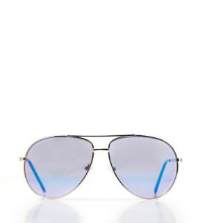 Silver Aerie Aviator Sunglasses, Womens One Size