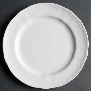 Seltmann Vienna White Salad Plate, Fine China Dinnerware   All White, Vienna Sha