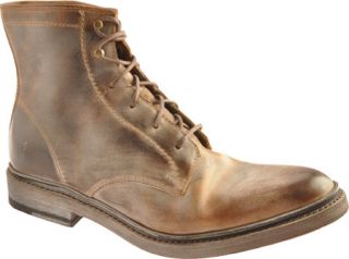 Mens Frye James Lace Up   Tan Boots