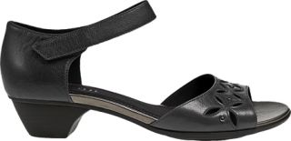 Womens Aravon Sofia   Black Leather Sandals
