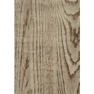 Wood Grain Stone/ Brown Polypropylene Rug (111 X 33)