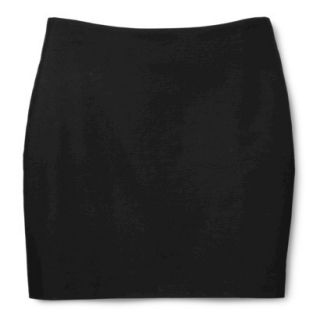 Merona Womens Woven Mini Skirt   Black   12