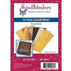 Spellbinders Precious Metals Craft Foil (pack Of 12) (FoilModel FO13)