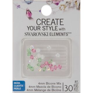 Jolees Jewels 4mm Lotus Mix Bicone Beads (pack Of 30)