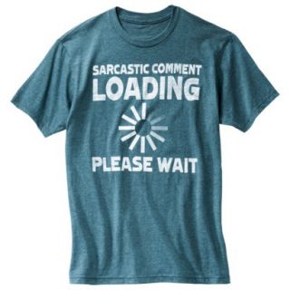 Sarcastic Comment Mens Graphic Tee   Baltic Teal Heather L