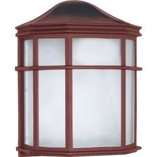 Nuvo Energy Saver 1 light Old Bronze Cage Lantern Wall Fixture