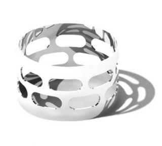 Service Ideas 1.5 in Napkin Ring Set, Stainless, Mirror Finish