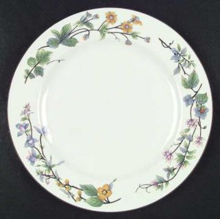 Citation Woodhill Dinner Plate, Fine China Dinnerware   Multifloral Rim